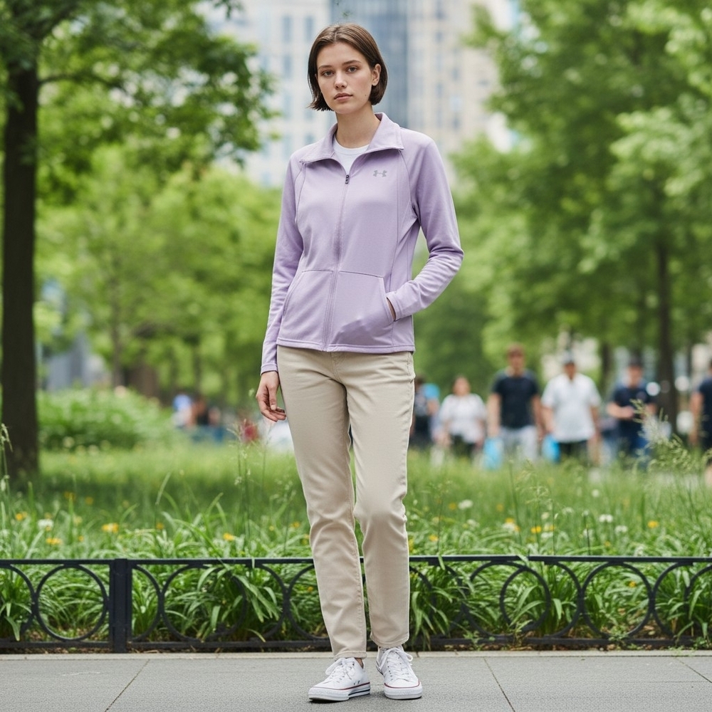 Under Armour Women's Light Purple Zip-Up Jacket